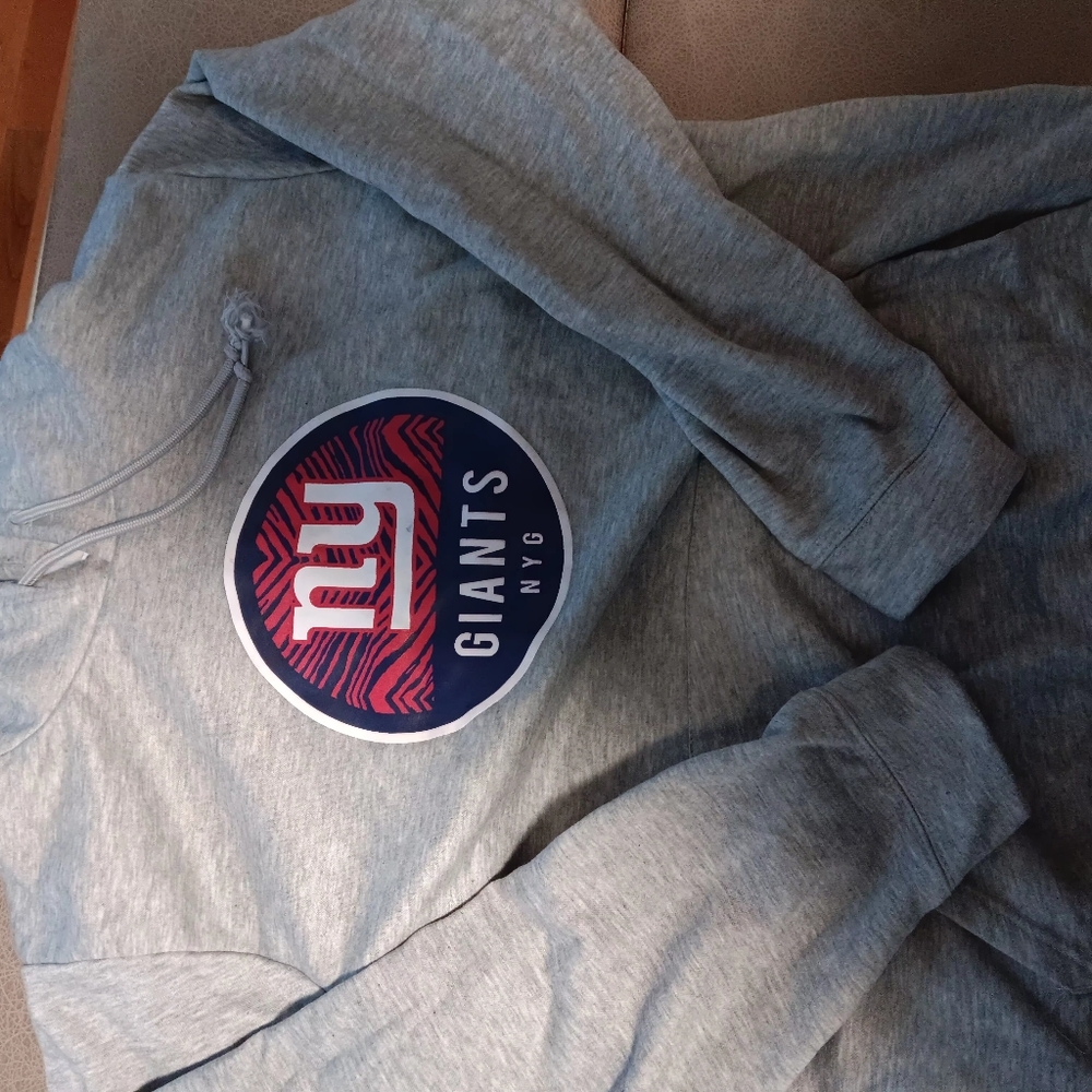 Team apparel NFL hoodie grey new york giants Xl